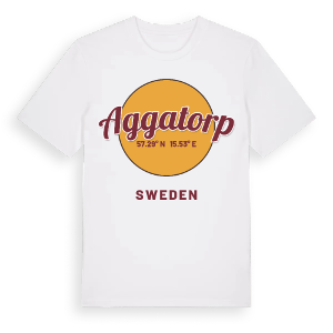 Aggatorp cirkel t-shirt – ekologisk bomull t-shirt från Pinshirt