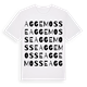 White t-shirt med Aggemosse ordlek t-shirt