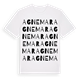 White t-shirt med Agnemar ordlek t-shirt
