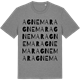 Mid Heather Gray t-shirt med Agnemar ordlek t-shirt