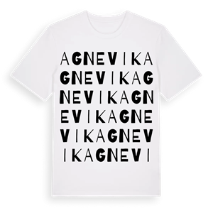 Agnevik ordlek t-shirt – ekologisk bomull t-shirt från Pinshirt