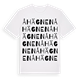 White t-shirt med Åhägnen ordlek t-shirt
