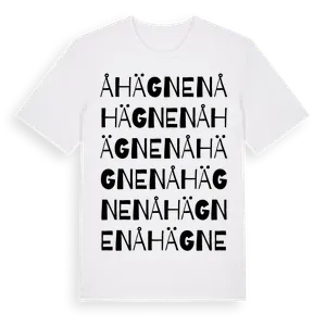 Åhägnen ordlek t-shirt – ekologisk bomull t-shirt från Pinshirt