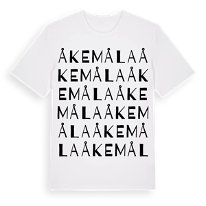 Åkemåla ordlek t-shirt – ekologisk bomull t-shirt från Pinshirt