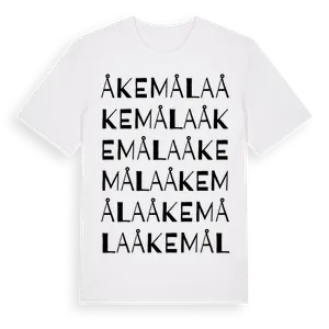 Åkemåla ordlek t-shirt – ekologisk bomull t-shirt från Pinshirt