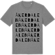 Mid Heather Gray t-shirt med Åkerdalen ordlek t-shirt