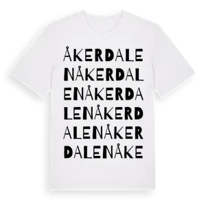 Åkerdalen ordlek t-shirt – ekologisk bomull t-shirt från Pinshirt