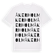 White t-shirt med Åkerholm ordlek t-shirt