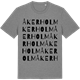 Mid Heather Gray t-shirt med Åkerholm ordlek t-shirt