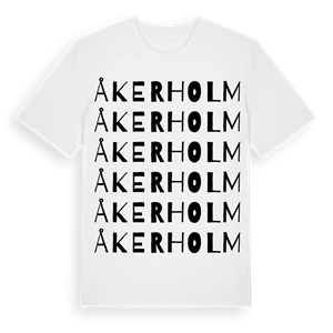 Åkerholm ordlek t-shirt – ekologisk bomull t-shirt från Pinshirt