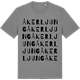 Mid Heather Gray t-shirt med Åkerljung ordlek t-shirt