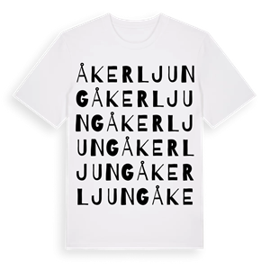 Åkerljung ordlek t-shirt – ekologisk bomull t-shirt från Pinshirt