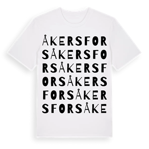 Åkersfors ordlek t-shirt – ekologisk bomull t-shirt från Pinshirt