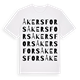 Åkersfors ordlek t-shirt