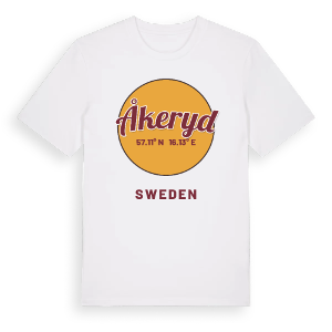 Åkeryd cirkel t-shirt – ekologisk bomull t-shirt från Pinshirt