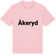 Pink Cotton t-shirt med Åkeryd fetstil t-shirt