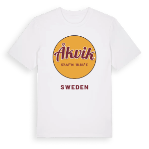 Åkvik cirkel t-shirt – ekologisk bomull t-shirt från Pinshirt