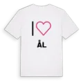 Jag älskar Ål t-shirt stort tryck