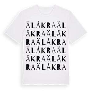 Älåkra ordlek t-shirt – ekologisk bomull t-shirt från Pinshirt