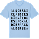 Blue Soul t-shirt med Åldersbäck ordlek t-shirt