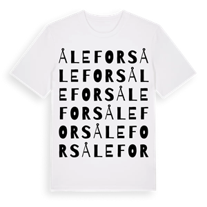 Ålefors ordlek t-shirt – ekologisk bomull t-shirt från Pinshirt