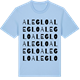 Blue Soul t-shirt med Aleglo ordlek t-shirt