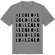 Mid Heather Gray t-shirt med Aleglo ordlek t-shirt