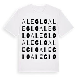 Aleglo ordlek t-shirt – ekologisk bomull t-shirt från Pinshirt