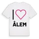 Jag älskar Ålem t-shirt stort tryck