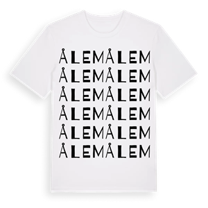 Ålem ordlek t-shirt – ekologisk bomull t-shirt från Pinshirt