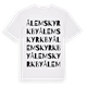 Ålems kyrkby ordlek t-shirt