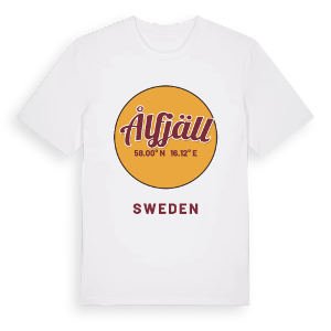Ålfjäll cirkel t-shirt – ekologisk bomull t-shirt från Pinshirt