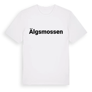 Älgsmossen fetstil t-shirt – ekologisk bomull t-shirt från Pinshirt