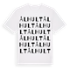 White t-shirt med Ålhult ordlek t-shirt