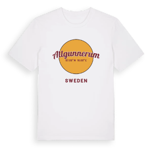 Allgunnerum cirkel t-shirt – ekologisk bomull t-shirt från Pinshirt