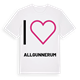 Jag älskar Allgunnerum t-shirt stort tryck
