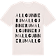 Vintage White t-shirt med Allgunnerum ordlek t-shirt