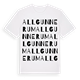 Allgunnerum ordlek t-shirt