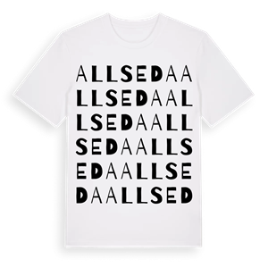 Allseda ordlek t-shirt – ekologisk bomull t-shirt från Pinshirt