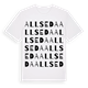 Allseda ordlek t-shirt