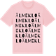 Pink Cotton t-shirt med Älmeklo ordlek t-shirt