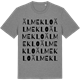 Mid Heather Gray t-shirt med Älmeklo ordlek t-shirt