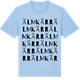 Blue Soul t-shirt med Älmkärr ordlek t-shirt