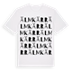 White t-shirt med Älmkärr ordlek t-shirt