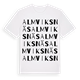 Almviksnäs ordlek t-shirt