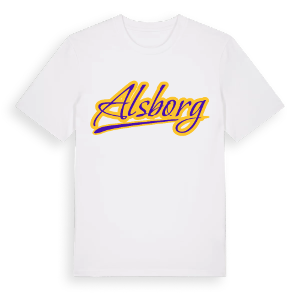 Alsborg baseball t-shirt – ekologisk bomull t-shirt från Pinshirt