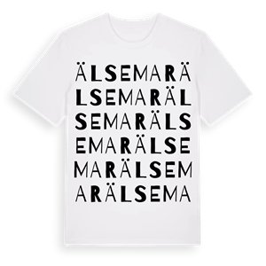 Älsemar ordlek t-shirt – ekologisk bomull t-shirt från Pinshirt