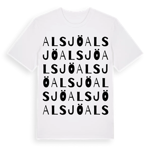 Alsjö ordlek t-shirt – ekologisk bomull t-shirt från Pinshirt
