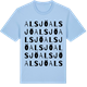 Blue Soul t-shirt med Alsjö ordlek t-shirt