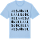 Blue Soul t-shirt med Alsjökulla ordlek t-shirt